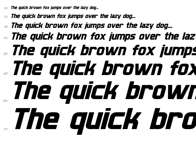 XBall font waterfall